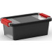 KIS BI BOX XS 3L 26,5x16x10cm fekete/átlátszó