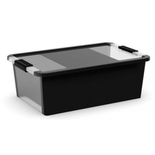 KIS BI BOX M 26L 55x35x19cm fekete/átlátszó KIS BI BOX M 26L 55x35x19cm fekete/átlátszó