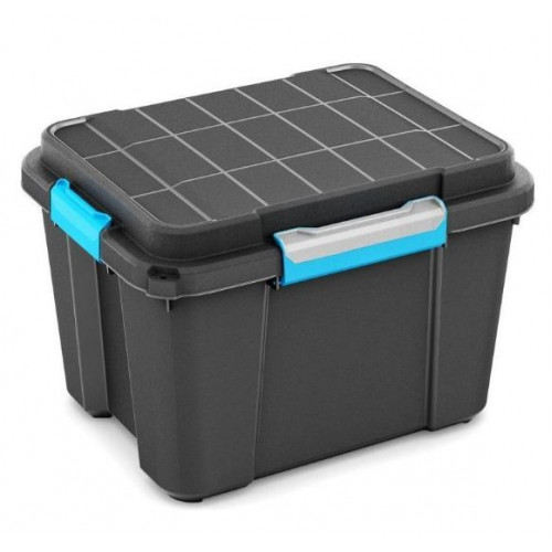 KIS SCUBA BOX M 45L 49,5x39x34cm fekete / kék