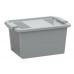 KIS BI BOX S 11L 36,5x26x19cm szürke/átlátszó