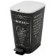 KIS CHIC BIN M 35L pedálos szemetes 26,5 x 40,5 x 45 cm coffee menu