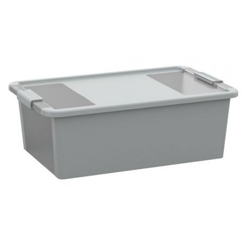 KIS BI BOX M 26L 55x35x19cm szürke/átlátszó
