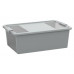 KIS BI BOX M 26L 55x35x19cm szürke/átlátszó