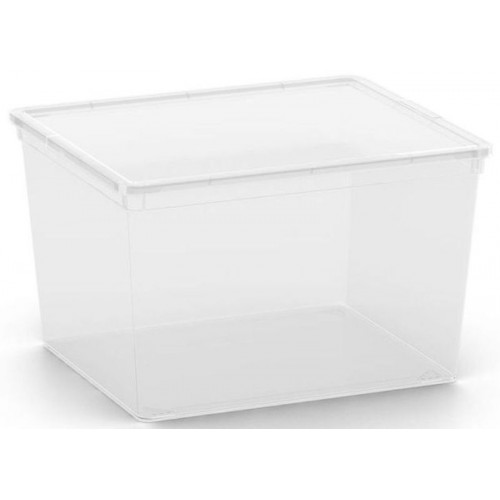 KIS C BOX CUBE Tárolódoboz 40x34x25cm 27L transzparens