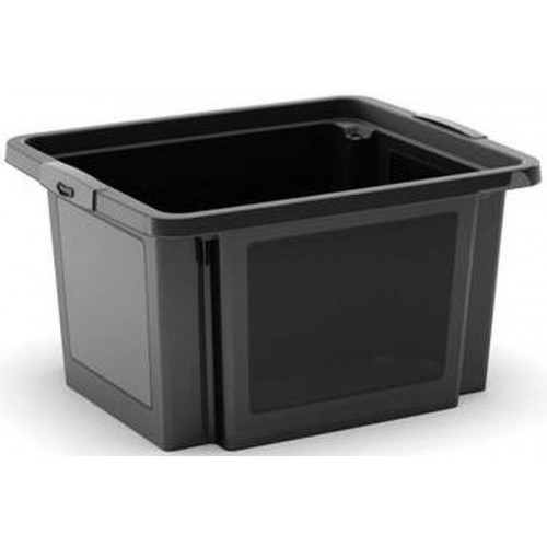 KIS H BOX 25L Tároló 42x35x23cm fekete