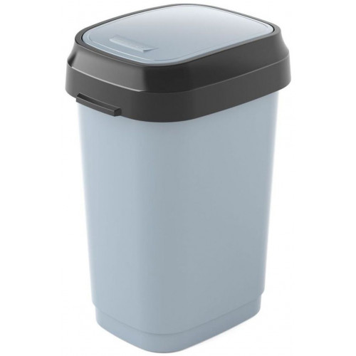 KIS DUAL SWING BIN L 50L Szemetes 31x42x62cm szürke KIS DUAL SWING BIN L 50L Szemetes 31x42x62cm szürke