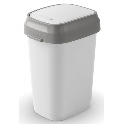 KIS DUAL SWING BIN S 10L Szemetes 19x25x33cm fehér