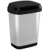 KIS DUAL SWING BIN STYLE M 25L szemetes 26 x 37,5 x 48,5 cm ezüst