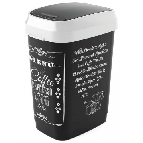 KIS DUAL SWING BIN STYLE M COFFEE MENU Szemetes 26x37x47,5cm