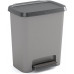 KIS COMPATTA 25L pedálos szemetes 38 x 28 x 43 cm szürke