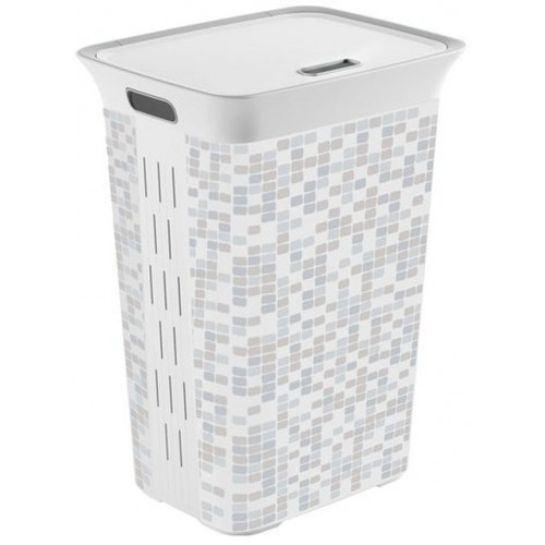 KIS CHIC HAMPER MOSAIC 60L Szennyestartó 44x35x61cm