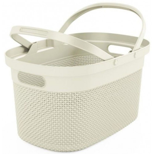 KIS FILO Bevásárlókosár 46x24x30cm krém