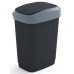KIS DUAL TOUCH BIN M 25L Szemetes 26x37x47cm fekete/szürke