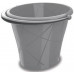 KIS Ovális vödör 15L 35x39x29cm szürke