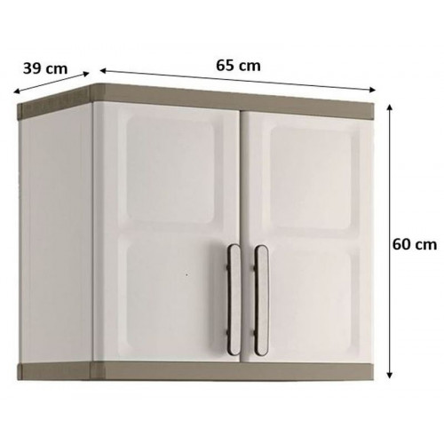 KIS EXCELLENCE Falra szerelhető műhelyszekrény 65x39x60cm bézs
