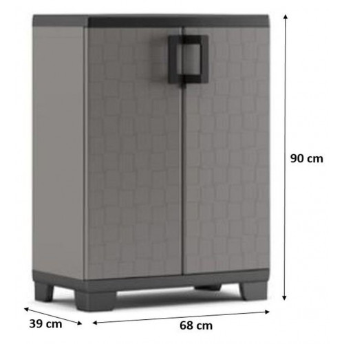 KIS UP LOW Szekrény 68x39x90cm sötétszürke