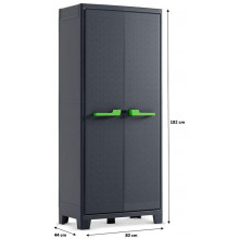 KIS MOBY HIGH Szekrény 80x44x182cm sötétszürke