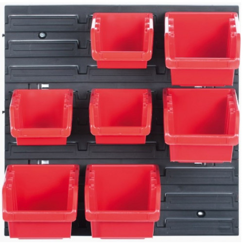 KISTENBERG ORDERLINE fali szerelőpanel 7 db tárolóval, 40 x 16,5 x 40 cm KOR5