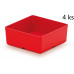 KISTENBERG UNITE BOX tárolódoboz, 4 db, 11 x 11 x 11,2 cm piros KBS1111-3020
