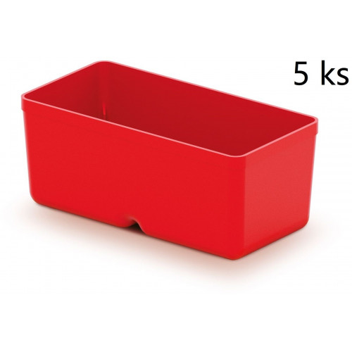 KISTENBERG UNITE BOX tárolódoboz, 5 db, 11 x 5,5 x 13,2 cm, piros KBS115-3020