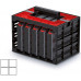 KISTENBERG TAGER CASE szekrény öt rendszerezővel, 41,5 x 29 x 29 cm KTC30256B-S411