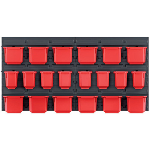 KISTENBERG ORDERLINE fali szerelőpanel 20 db tárolóval, 80 x 16,5 x 40 cm KOR6 KISTENBERG ORDERLINE fali szerelőpanel 20 db tárolóval, 80 x 16,5 x 40 cm KOR6