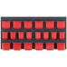 KISTENBERG ORDERLINE fali szerelőpanel 20 db tárolóval, 80 x 16,5 x 40 cm KOR6