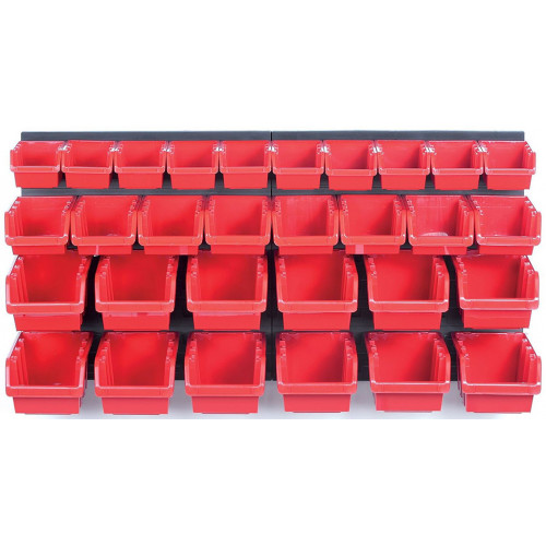 KISTENBERG ORDERLINE fali szerelőpanel 30 db tárolóval, 80 x 16,5 x 40 cm KOR3