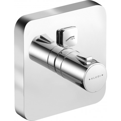 KLUDI Push falsík alatti termosztátos zuhanycsap, króm 388010538