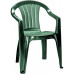 CURVER SICILIA kartámaszos műanyag kerti szék, sötétzöld 218045 (17180048)