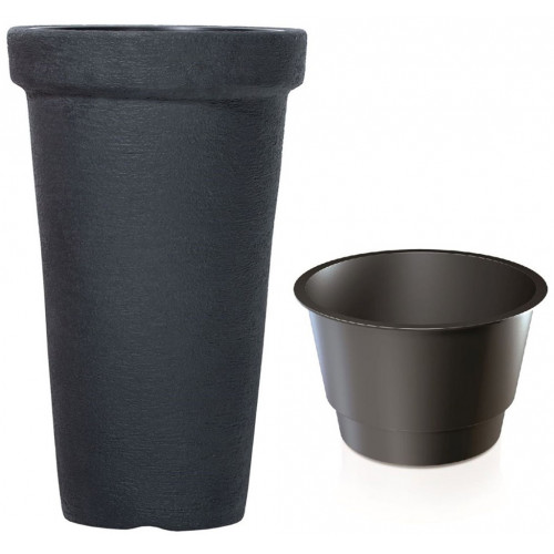 PROSPERPLAST CLASSIC TOWER virágcserép, 8/20L, antracit DPC30-S433 PROSPERPLAST CLASSIC TOWER virágcserép, 8/20L, antracit DPC30-S433