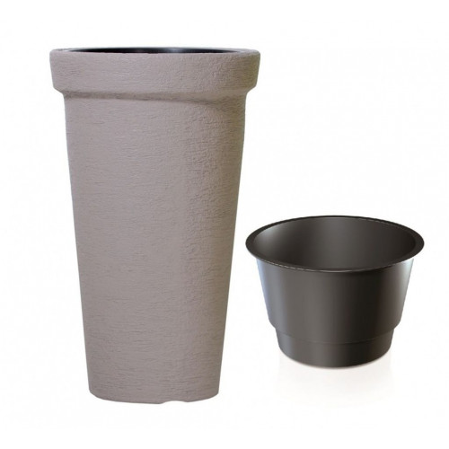 PROSPERPLAST CLASSIC TOWER virágcserép, 8/20L, mokka DPC30-7529U