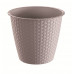 PROSPERPLAST RATOLLA ROUND virágcserép, 1,6L, mokka DRSO170-7529U