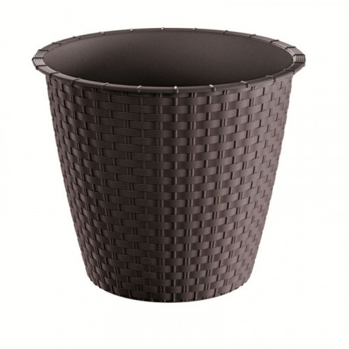 PROSPERPLAST RATOLLA ROUND virágcserép, 2,8L, umbra DRSO200-440U