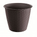 PROSPERPLAST RATOLLA ROUND virágcserép, 2,8L, umbra DRSO200-440U
