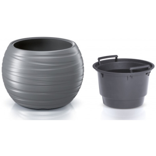 Prosperplast MAZE Virágcserép 39,6cm, szürke DBMZK400