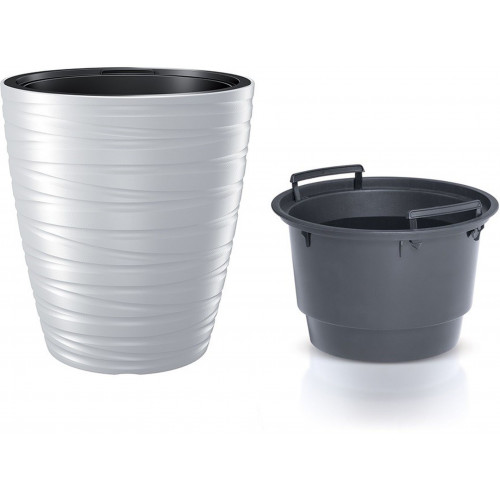 Prosperplast MAZE Virágcserép 47,5cm, fehér DBMZ500