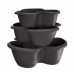 PROSPERPLAST RESPANA TRIO virágcserép, 28,1L, antracit DRET123S-S433