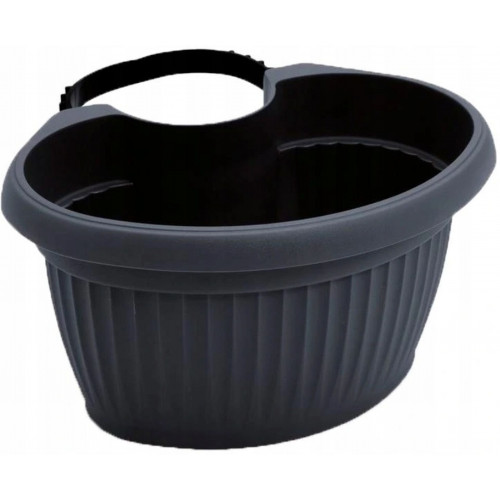 Prosperplast TERRA virágcserép, 28cm, 4l, antracit DTRY28