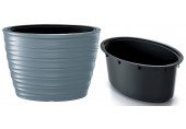 PROSPERPLAST FREZE virágcserép, 24/55L, szürke DBFEE600-443U