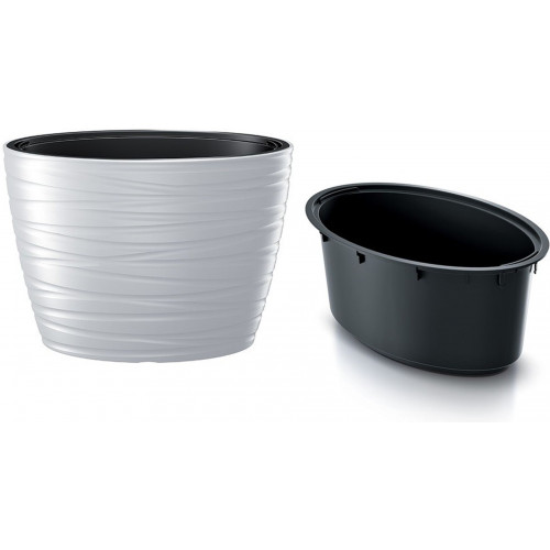 Prosperplast MAZE Virágcserép 58,5cm, fehér DBMZE600