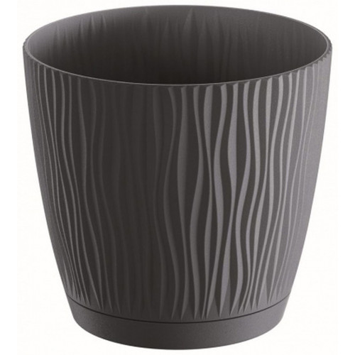PROSPERPLAST SANDY P virágcserép, 0,6L, antracit DSY110P-S433 PROSPERPLAST SANDY P virágcserép, 0,6L, antracit DSY110P-S433