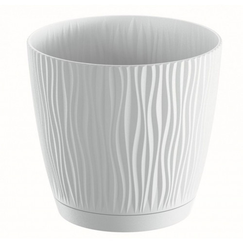 PROSPERPLAST SANDY P virágcserép, 0,6L, fehér DSY110P-S449
