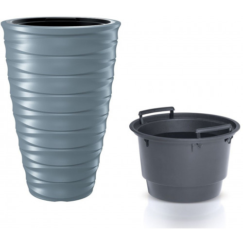 PROSPERPLAST FREZE virágcserép, 18/44L, szürke DPFE400-443U