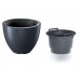 PROSPERPLAST HEOS virágcserép, 8/10L, antracit DBHEM300-S433