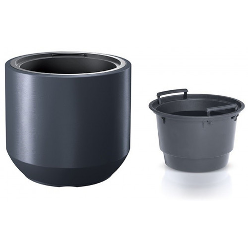 PROSPERPLAST HEOS virágcserép, 18/46L, antracit DBHEW400-S433