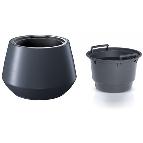 PROSPERPLAST HEOS virágcserép, 11/51L, antracit DMHET440-S433 PROSPERPLAST HEOS virágcserép, 11/51L, antracit DMHET440-S433