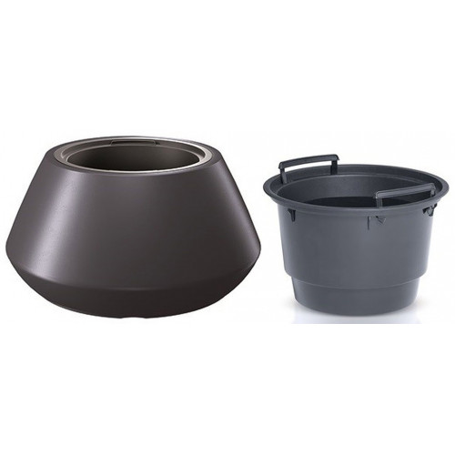 Prosperplast HEOS Virágcserép 58,2cm, antracit DMHET600-S433
