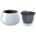 PROSPERPLAST HEOS virágcserép, 8/18L, fehér DBHEK400-S449