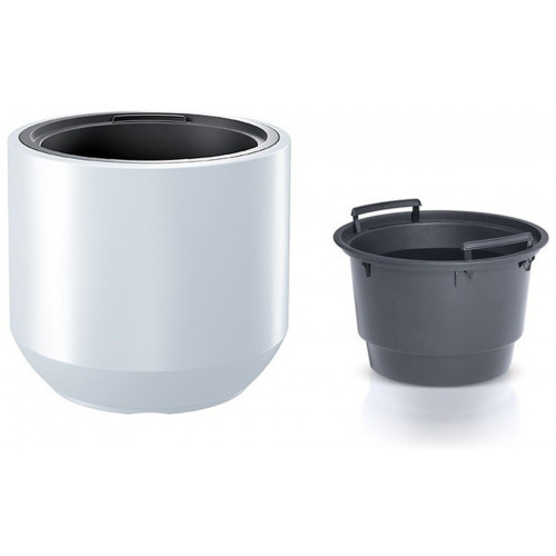 PROSPERPLAST HEOS virágcserép, 18/46L, fehér DBHEW400-S449